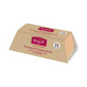 Foie gras de canard entier au Champagne (1,9%) et deux poivres