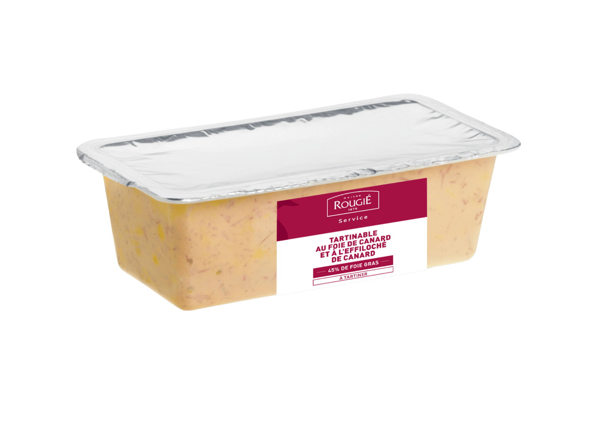 Spreadable duck liver and shredded duck(45% foie gras) - Rougié