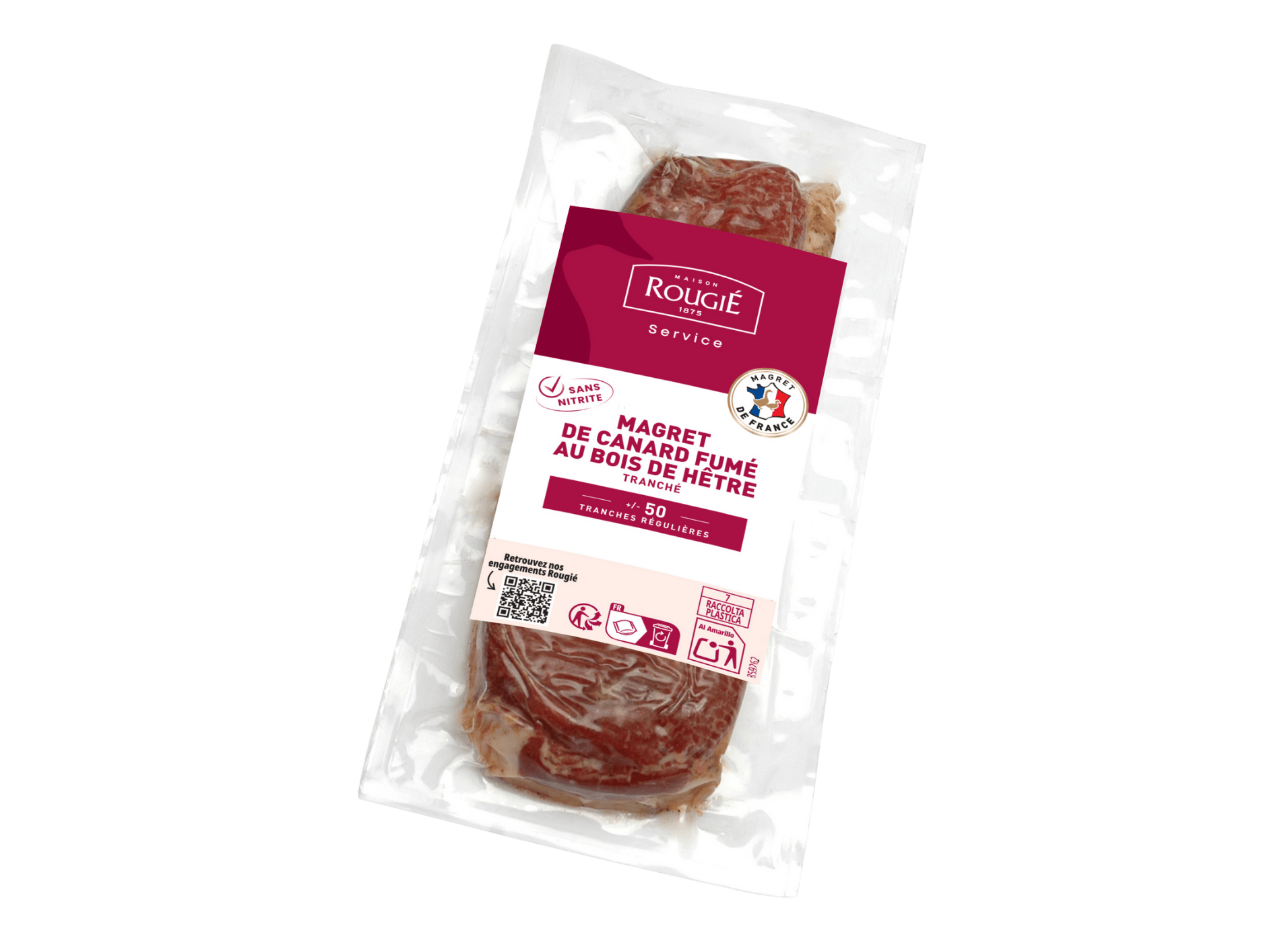 Pre-sliced smoked duck breast - Rougié