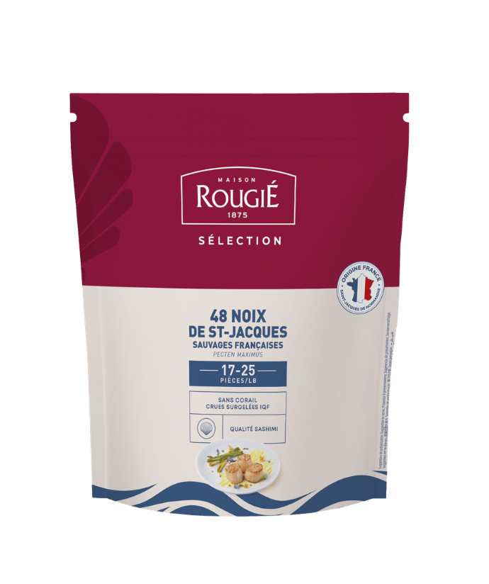 Noix de Saint-Jacques crues, sans corail - Rougié